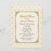 シックなヴィンテージのブライダルシャワーの茶パーティの招待状 招待状 (正面/裏面)