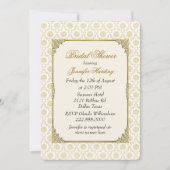 シックなヴィンテージのブライダルシャワーの茶パーティの招待状 招待状 (正面)