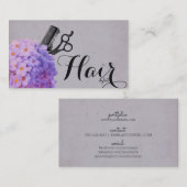 シックなヴィンテージの水彩画の書道の美容師 名刺 (正面/裏面)