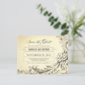 シックなヴィンテージは日付はがきを除いて繁栄 案内ポストカード (スタンド正面)