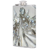 シックなヴィンテージアールデコラインストーン フラスク (左)