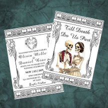 シックなヴィンテージゴシックTil Death Do Us Part 結婚's