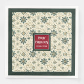 シックなヴィンテージナプキンとアンティークインスパイア-スタイル (正面)