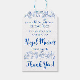 シックなヴィンテージ優先する前に何か青 ギフトタグ