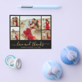 シックな予算フォトコラージュ結婚の感謝のチラシ チラシ (シングル)