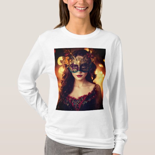 シックな仮装のデザインTシャツ Tシャツ (正面)