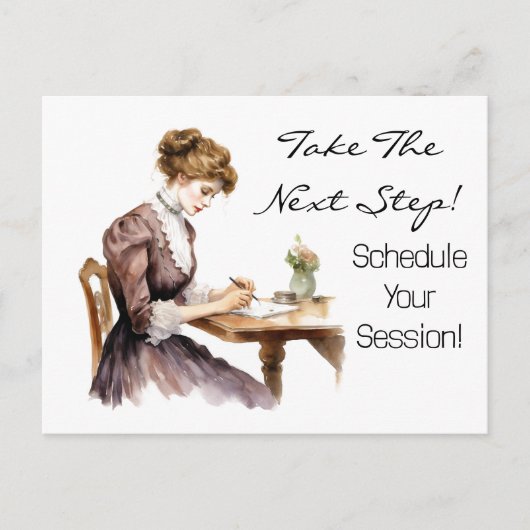 シックな会社のビジネスポストカード ポストカード (正面)