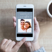 シックな写真のQRコードすべてワンダスティブルー結婚ズ 招待状