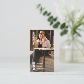 シックな写真ファッションソーシャルメディア 名刺 (スタンド正面)