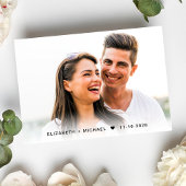 シックな写真QRコードクリー結婚ム 出欠カード