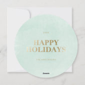 シックな冬|の休日の写真カード シーズンカード (裏面)