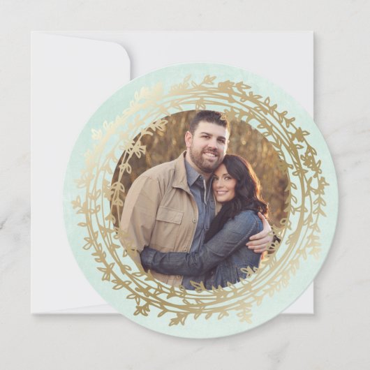 シックな冬|の休日の写真カード シーズンカード (正面)