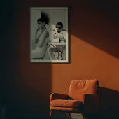 シックな出会い：アヴァンギャルドモノクロームファッション ポスター