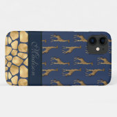 シックな動物のスクリプト名スタイリッシュトレンディージャングル Case-Mate iPhoneケース (裏面(横))