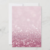 シックな卒業キャップ、ガラスグリッター《写真》ぼけ味卒業 招待状 (裏面)