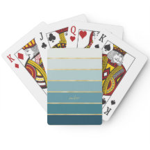 シックな単色グラデーションティール（緑がかった色）ストライプ金ゴールド