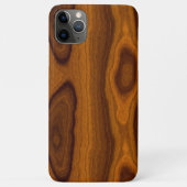 シックな古材ウォールナットオークブラウンの木目模様 Case-Mate iPhoneケース (裏面)