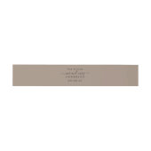 シックな台本の未来Mr.結婚 Taupe 招待状ベリーバンド (フラット)