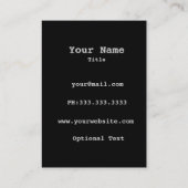 シックな名刺 名刺 (裏面)