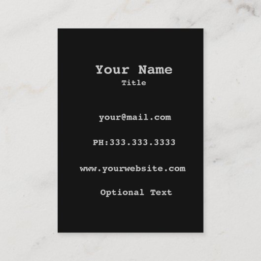 シックな名刺 名刺 (裏面)