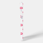 シックな名前をカスタムするピンクのハート電話ケース Case-Mate iPhoneケース (裏面 / 左)