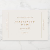 シックな大きな瓶キャンドルラベルステッカー事業ラベル フードラベル (シングルラベル)