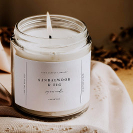 シックな大きな瓶キャンドルラベルステッカー事業ラベル フードラベル