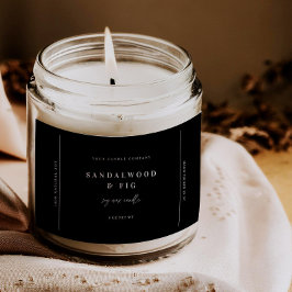 シックな大きな瓶キャンドルラベルステッカー事業ラベル フードラベル