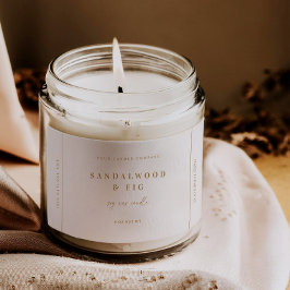 シックな大きな瓶キャンドルラベルステッカー事業ラベル フードラベル