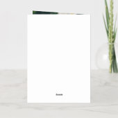 シックな大学院写真卒業ありがとう金ゴールド 箔グリーティングカード (裏面)