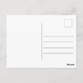 シックな大学院写真卒業シンプルありがとう ポストカード (裏面)