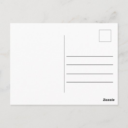 シックな大学院写真卒業シンプルありがとう ポストカード (裏面)