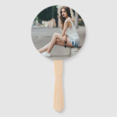 シックな大学院写真2025卒業パーティー ハンドファン (裏面)