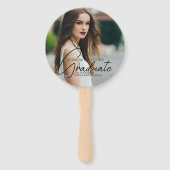 シックな大学院写真2025卒業パーティー ハンドファン (正面)