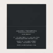 シックな大理石とホイルの幾何学的 名刺 (内部フラット)