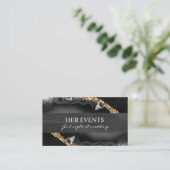 シックな大理石デザインカード(イベントマネージャ) 名刺 (スタンド正面)