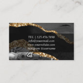 シックな大理石デザインカード(イベントマネージャ) 名刺 (裏面)