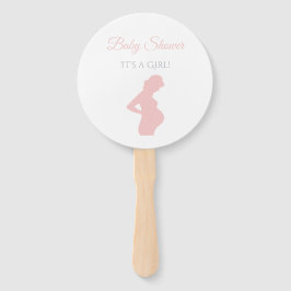 シックな女の子の赤ちゃんシャワー妊婦ベビーバンプ ハンドファン