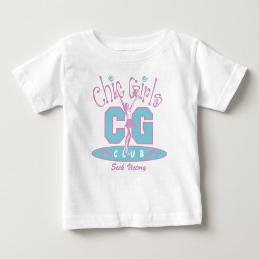 シックな女の子 ベビーTシャツ (正面)