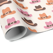 シックな女性のカーボーイハッツ ラッピングペーパー (ロールコーナー)