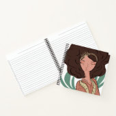 シックな女性植物愛好家ブロガー ノートブック (内部)