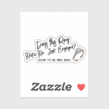 シックな婚約ギフトfor花嫁ショーオフリングや輪