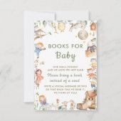 シックな子供部屋ライムグリーナリーがブックカードを持参 招待状 (正面)