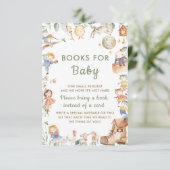 シックな子供部屋ライムグリーナリーがブックカードを持参 招待状 (スタンド正面)