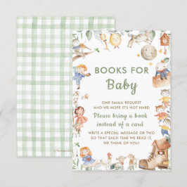 シックな子供部屋ライムグリーナリーがブックカードを持参 招待状