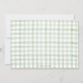 シックな子供部屋ライムグリーナリー3rdバースデーフォト 招待状 (裏面)