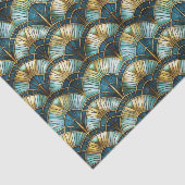 シックな孔雀カラーのステンドグラスのデコパージュ 薄葉紙 (詳細)