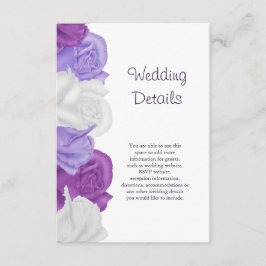 シックな家宝バラ結婚ズ詳細 エンクロージャーカード