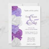 シックな家宝バラ結婚ズ 招待状 (正面)