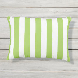シックな屋外PILLOW_PRETTYの緑のストライプ アウトドアクッション